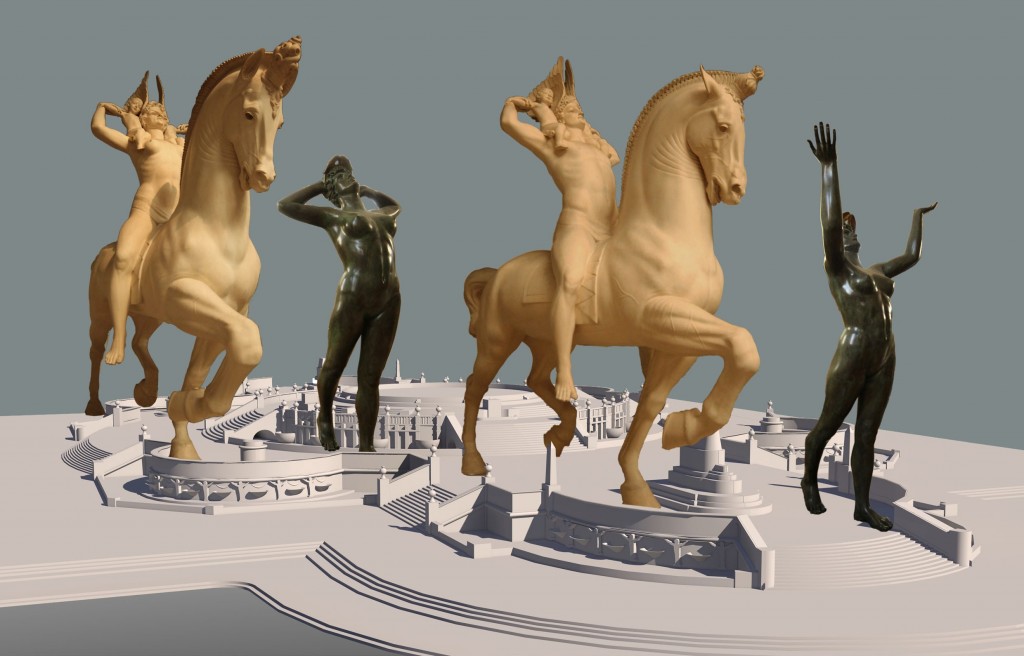 Immagine Nudi e statue equestri
